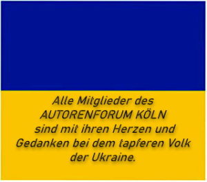 Flagge Ukraine mit Text
